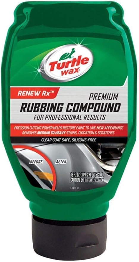 Turtle Wax T-415 Premium Grade Clean Cut Rubbing Compound - 18 Fl Oz.
