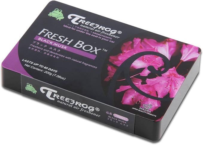 Auto Dynasty TreeFrog Xtreme Fresh Under-The-Car Natural Air Freshener, (Black Musk Scented)