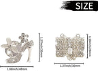 Bling High Heel Shoe & Bag Air Vent Clip, 4 Pcs Crystal Air Freshener Vent Clip Rhinestone Diamond Car Decoration Car Interior Decor Bling Accessory for Women