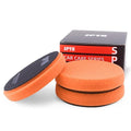SPTA T40 Orange Medium-Cut Foam Polishing Pads, 3Pcs 5.5 Inch Face for 5 Inch 125mm Backing Plate Compound Buffing Sponge Pads for Car Buffer Polisher Compounding, Polishing and Waxing -FPTSS5O-3