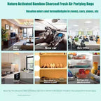 50Pack Natural Activated Charcoal Odor Eliminator Air Purifying Bag for Home or Shoe Odor Absorber; Car Air Freshener;5g/Pack Deodorizer and Moisture Absorbers for Home,Car,Closet,Shoe,Pets