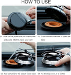 Car Air Fresheners,Al Alloy Solar Powered Rotating Incense Helicopter Diffuser, Home and Car Décor Accessories (Blue)
