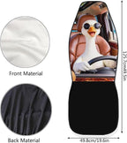 Goose Car Seat Covers Cool Comfortable Car Seat Cover for Front Seats Set of 2 Removable Automotive Accessories Elastic Polyester Suitable for Most Cars,SUV,Sedan
