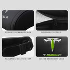 Car Headrest Neck Pillow Support Ergonomic, with Valve Stem Covers Accessory for Driving Seat Fatigue Relief Compatible with Model S X 3 Y & Cybertruck - 1 Piece