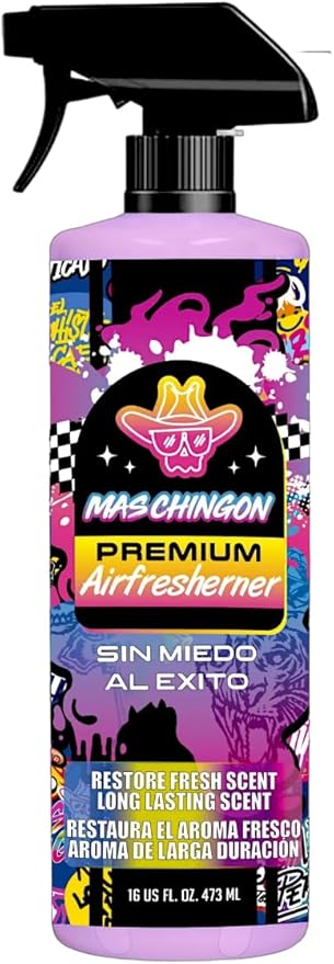 Mas Chingon Sin Miedo Al Exito Air Fresheners keep your vehicle Smelling Great. This Air Freshener Not Only Neutralizes But Actually Eliminates Strong Odors 16 Fl Oz (1-PACK)