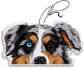 WIRESTER Hanging Air Freshener for Car, Home, Bathroom, Office, Decorative Charm Ornaments, Merle Aussie Australian Shepherd Dog