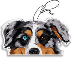 WIRESTER Hanging Air Freshener for Car, Home, Bathroom, Office, Decorative Charm Ornaments, Merle Aussie Australian Shepherd Dog