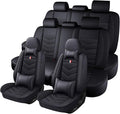 Car Seat Cover 8 Seats for Toyota Highlander 2001-2025, Waterproof Durable Premium Leather Car Seat Protector, Comfortable Anti-Slip Stylish Sport Seat Cover(8 Seats Luxury,Black)
