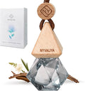 Car Air Freshener Hanging Diffuser with Natural Essential Oil, Ebony Agarwood Scent Car Fresheners, Long Lasting Car Smell Air Fresheners, Car Air Fresheners for Women & Men (Ebony Agarwood)