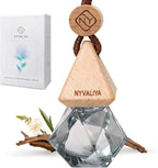 Car Air Freshener Hanging Diffuser with Natural Essential Oil, Ebony Agarwood Scent Car Fresheners, Long Lasting Car Smell Air Fresheners, Car Air Fresheners for Women & Men (Ebony Agarwood)