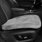 Genuine Sheepskin Auto Seat Pad, Australian Soft Wool Seat Cover Breathable and Sweat-Wicking Comfort Warm Universal Fit,19.2 inch x19.2 inch (Front seat Cushion 2pcs, Gray)