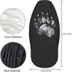Delerain Car Seat Covers Set 2Pcs, Bear Paw Universal Front Car Seats Vehicle Enterior Protector Suitable Fits Most Car Auto SUV Sedan Truck