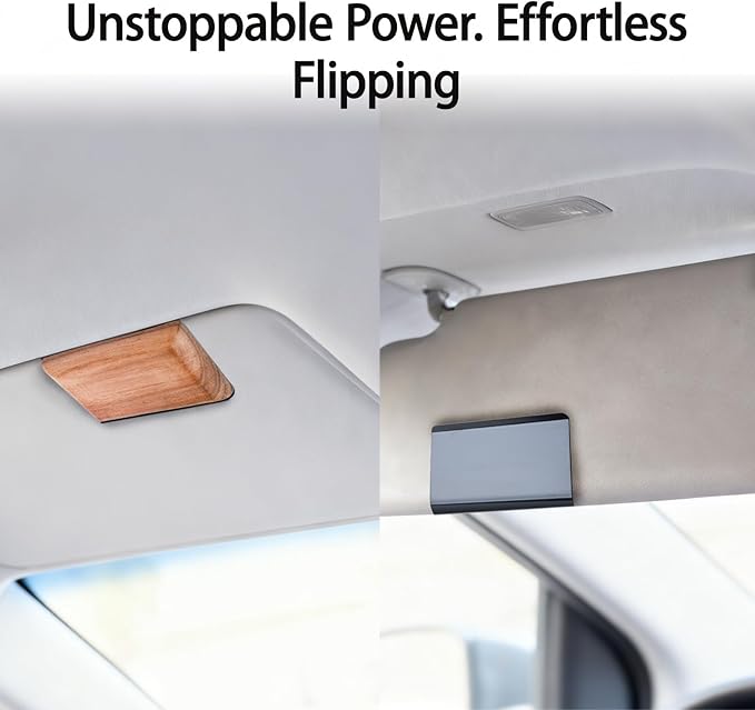 Car Air Freshener Visor Clip Compatible with Drift Car Air Freshener, Auto Accessories, Vehicle Sun Visor Metal Clip, Black, Freshener not include (2 Pack)