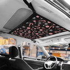Candy Snowflake Car Roof Storage Bag Car Seat Storage Hanging Bag Premium Car Seat Organizer One-Size-Fits Tidy Pouch Pocket Storage for Small Items