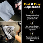 Ethos Ceramic Speed Wax – SiO2 Ceramic Coating Spray for Cars – Hydrophobic Car Wax Spray Top Coat Polish – High Gloss Shine, Ceramic Spray Wax – 12+ Month Protection