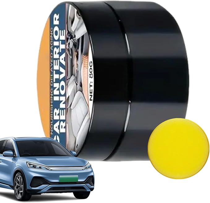 Trim Restorer - Car Interior Scratch Remover | Dashboard Restorer | Car Interior Renovation Paste | Gentle Auto Repair Compound for Door Panel Dashboard Center Console Steering Wheel Armrest Leather