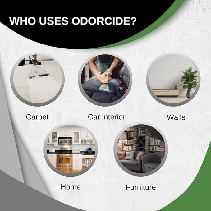 Odorcide Smoke Brake Odor Eliminator Concentrate - Smoke Odor Neutralizer - Smoke Odor Eliminator for Home & Smoke Odor Eliminator for Car – Smoke Smell Eliminator w/Non-Enzymatic Formula (16 oz)