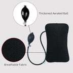 Inflatable Lumbar Support Pillow for Car Seat, Office Chair Bed, Home Use, with Air Pump Airbag Waist Brace Lumbar Traction Belt Back Support Cushion for Reducing Lower Back Pain