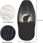 Delerain Car Seat Covers Set 2Pcs, Vintage Bear Animal Universal Front Car Seats Vehicle Enterior Protector Suitable Fits Most Car Auto SUV Sedan Truck