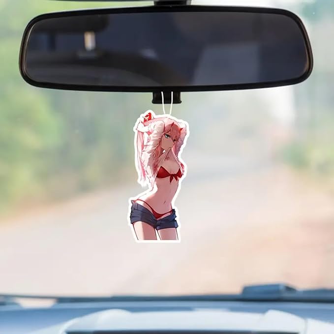 3 Pack Anime Sexy Car Air Freshener, Funny Decor Hanging Fresheners for Car Interior & Room Decorations, Gift