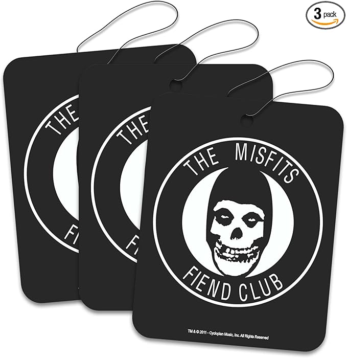 Road Rage Misfits Fiend Club Air Freshener - Black Magic Scent - 3 Pack