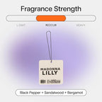 DedCool Air Freshener | Madonna Lily | Hanging Odor Eliminator for Cars, Closets & Drawers | Long-Lasting Essential Oil Infused Scent | Vegan, Non-Toxic, Cruelty-Free