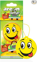 AREON Smile I Design Hanging Car Air Freshener, Tutti Frutti (Pack of 12)