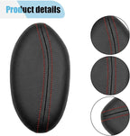 Car Knee Cushion, Car Center Console Leg Elbow Pad, Comfortable Soft Leather Thigh Support Rest Pad, Universal Auto Door Armrest Pad for Most Vehicles (Left Red)