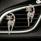 2PCS Car Vent Clips, Bling Cat Air Conditioning Outlet Clip, Crystal Rhinestone Auto Diffuser Perfume Clip, Cute Car Accessories for Women, Vehicle Interior Decoration (Colorful)