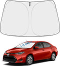 Proadsy 2026 Upgrade Front Windshield Sunshade Foldable Sun Shade Protector Custom Fit 2014-2019 Corolla SE XSE L LE XLE Hybrid Sedan Accessories