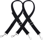 2Pcs Metal Straps of Dog Car Seat Cover,Metal Straps for Dog Car Seat Cover,Adjustable Replacement Dog Car Seat Belt