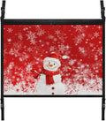 Car Storage Bag Organizer Snowman Snowflake Print Car Organizer for Car Seat Multi-Purpose Car Bag Storage Box Organizer Pouch Pocket Storage for Small Items