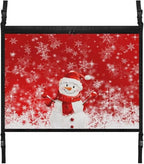 Car Storage Bag Organizer Snowman Snowflake Print Car Organizer for Car Seat Multi-Purpose Car Bag Storage Box Organizer Pouch Pocket Storage for Small Items