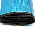 Car Sun Shade, Sun Protector,Foldable Front Window Shade-Thicken 5-Layer Bubble for Auto Windshield UV Protection and Heat Reflector 58"x 27.5" (Blue)