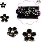 Flowers Air Vent Clips Car Air Freshener,4pcs Black Girly Daisy Flower Car Accessories for Women,Lavender Scent Decorations Refillable Clips On Air Freshener