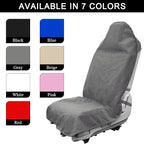Waterproof Car Towel Seat Cover, Sweating Non-Slip Premium Towel Carseat Cover Protector, Universal Soft Machine Washable Car Truck SUV Front Seat Cover for Gym Workout Beach Hiking (Gray)