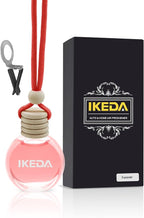 Ikeda Car Air Freshener: Hanging Car Smell Air Freshener | 10ml Hanging Car Perfume | Long Lasting Fragrance | Strong Scents Diffuser for Auto Home (Strawberry)