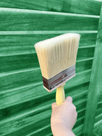 4 Inch Wide Paint Brush Soft Thick Household Bristle Utility Staining Brushes for Deck Railing Fence Siding Interior Exterior Painting, Dusting, Masonry, Wood Stain Block Brush by Magimate