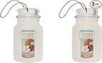 Yankee Candle Paper Car Jar Air Freshener for Long Lasting Fragrance for Long Lasting Fragrance, Coconut Beach, 2 Packs