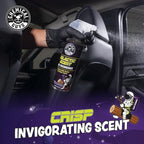 Chemical Guys Galactic Scent Air Freshener and Odor Eliminator, 16 fl oz with 3 Pack of Hanging Air Fresheners (Great for Cars, Trucks, SUVs, RVs, Home, Office, Dorm Room & More) - HOL460