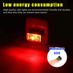 Augeny 4 PCS USB LED Car Interior Atmosphere Lamp, Plug-in USB Decor Night Light, Portable Auto Ambient Lighting Kit, Universal Vehicle Interior Accessories for Most Cars (Red & Blue)