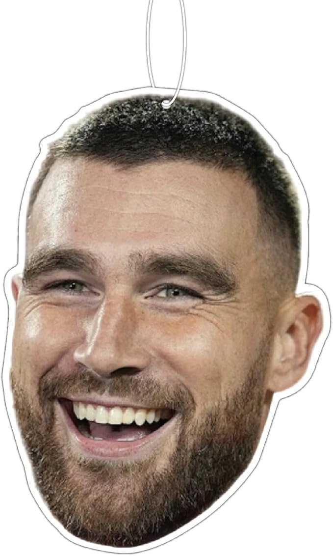 Travis Kelce Celebrity Football Lovers Gift Hanging Air Freshener Car Decor Vanilla Scented