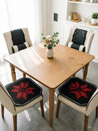 Thicken Car Beads Seat Cover, Cooling Seat Cover Wooden Bead Cool Cushion Mat, Large Black Red Wooden Beads Chair Cushion Pad for Home Office Gift for Husband Wife