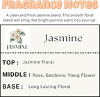 Car Air Freshener | Jasmine Scent Car Fresheners for Women & Men | Long Lasting Fragrance Car Scents | Air Diffuser with Car Vent Clip (2 Pack)