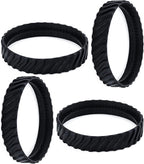 Funmit 4 Pack R0526100 Track (Upgraded Version) Pool Cleaner Wheel Tire Compatible with Zodiac Baracuda MX8 / MX6 Elite In-Ground Pool Cleaner- Made of Heavy-Duty Rubber, Increases Part Life by 50%