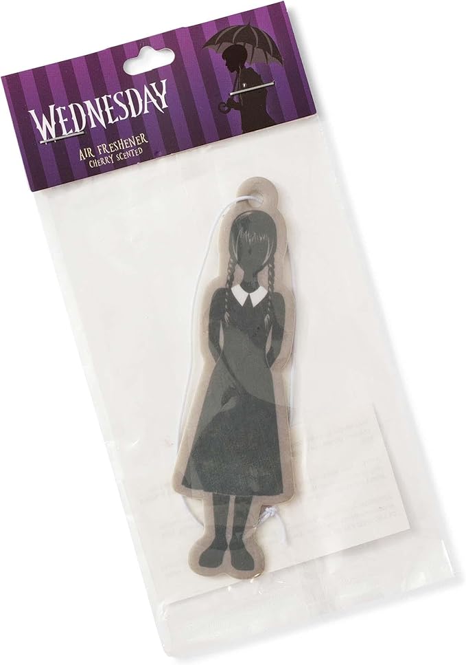Addams Family Wednesday Silhouette Cherry-Scented Air Freshener | Long-Lasting Fragrance, Odor Eliminator For Room, Car, Office