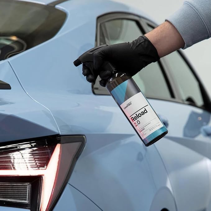 CARPRO Reload 2.0 Spray Sealant, Silica + Siloxane Ceramic Spray for Ceramic Coating, Super Hydrophobic, Self-Cleaning: Improved Gloss, Slickness, Water Spot & Chemical Resistance - 100mL (3.4oz)