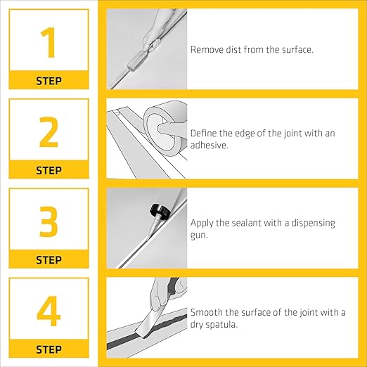 Sika Sikaflex - White - Construction sealant (White) - All-Purpose Polyurethane sealant - for All Types of Joints 1/2" or Smaller - 10.1 fl oz (Pack of 2)