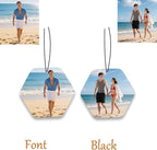 Custom Air fresheners with Picture,Personalized Air Freshener for Car,Cute Hanging Car Air Fresheners for Women,Double-sided Photo Printing Hanging Car Scents 30 scents available