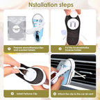 4 pack Car Air Fresheners Cute Shoes Car Air Vent Clip Freshener with 4PCS Reusable Scents Tablets Refills Cars Accessories for Women/Men Cars Interior Decoration Best Gift for Friend